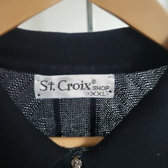 St. Croix Tri Color 1/4 Zip Men’s Sweater (Size: XXL) - Picture 2 of 16